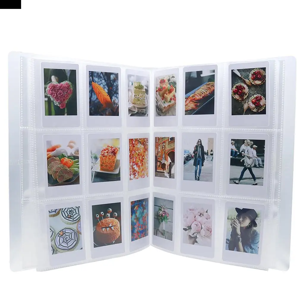 

Card Stock Board Game With 24 pages 6.6*9.1cm Transparent 288 Capacity Photo Album Instax Album Cards Holder 432 Capacity