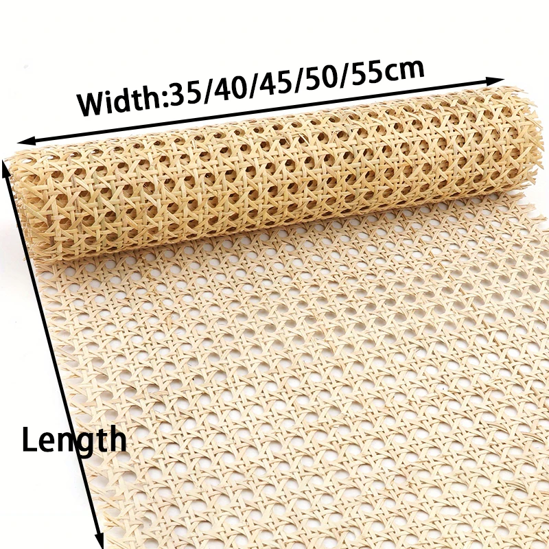 Natural Real Rattan Roll 35/40/45/50/55cm Width Hand Woven Vine Repair Furniture Materials DIY Make Chairs Tables Cabinet Doors image 3