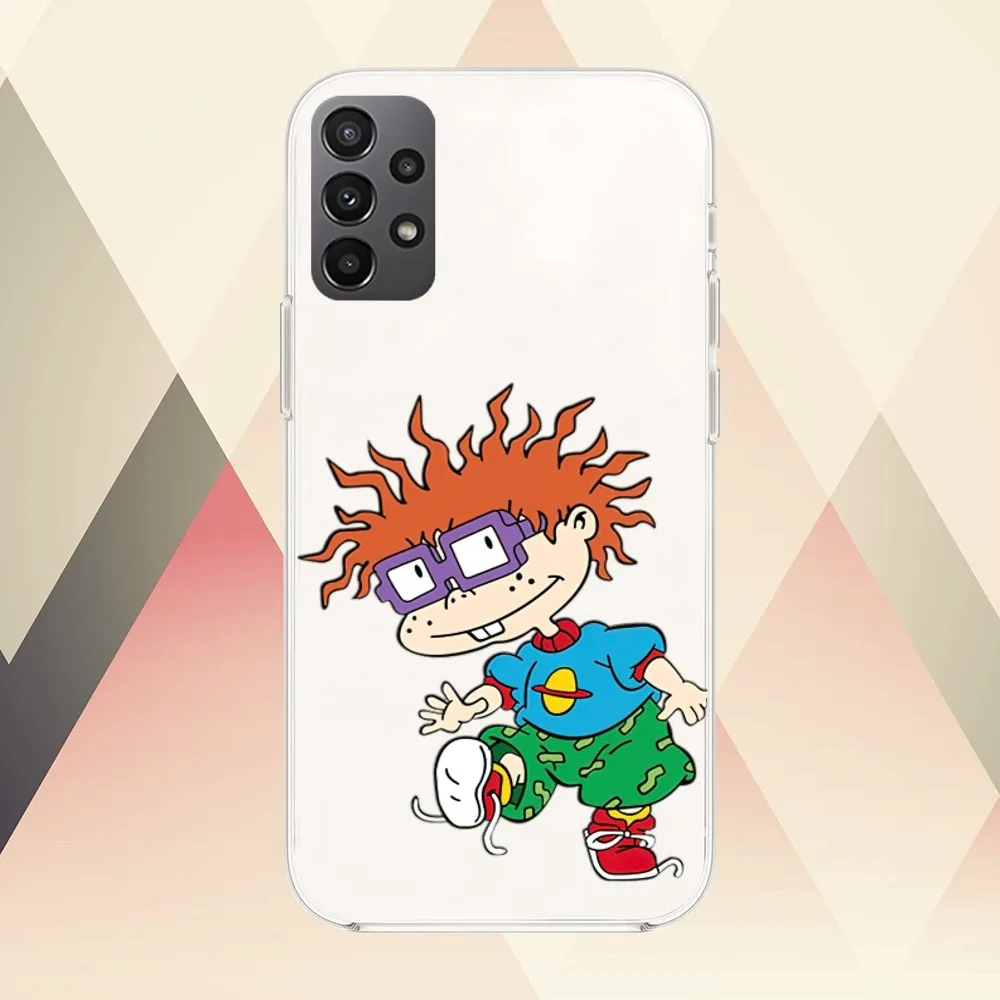 R-Rugrats Funny Cartoon Phone Case For Samsung Galaxy S20 S21 S22 S23 A71 FE Lite Plus ULTRA Transparent Shell