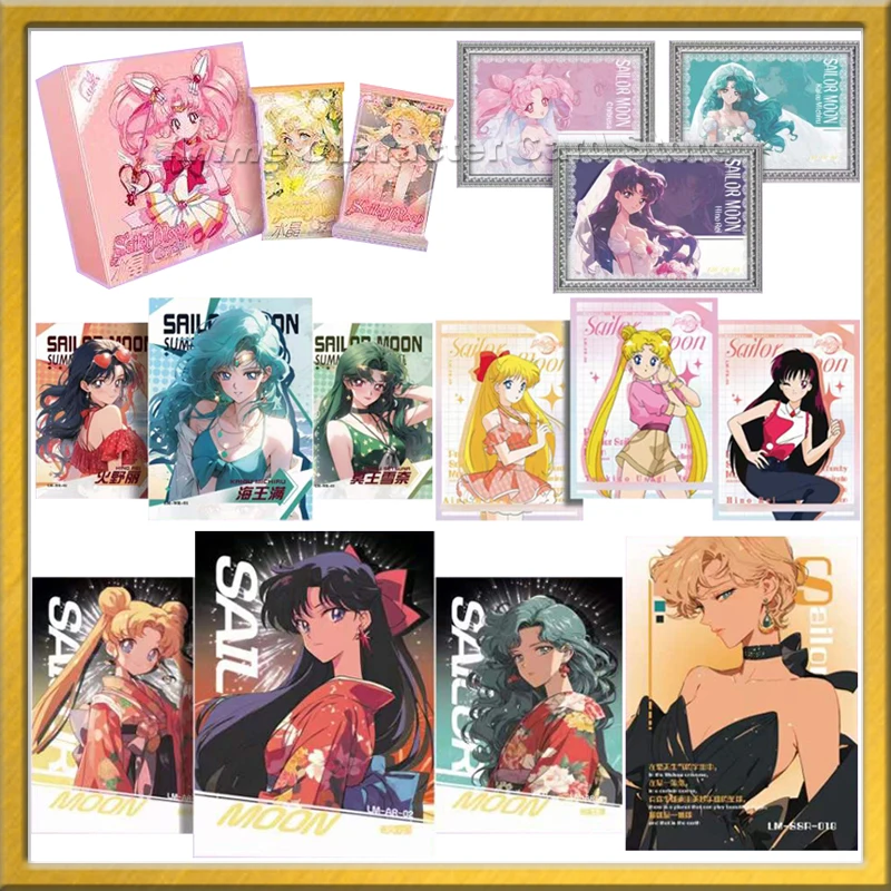 

Sailor Moon Card Anime Beautiful Girls Party Swimsuit Bikini Doujin Feast Collection Cards Booster Box Toys Children Gifts