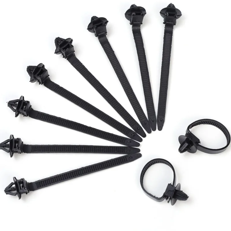 Universal Cable Tie Car Wiring Harness Fastener Manager Car Route Cable Clamp Fixed Retainer Clip Car Wire Organizers