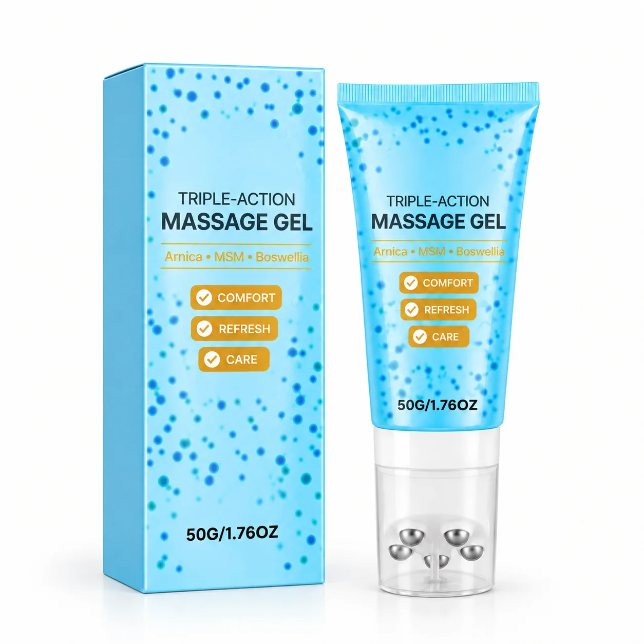 Sports Muscle Soothing Massage Gel Refreshing Skin Easy To Absorbsuitable For Workout Post‑Exercise Office Long Sitting Leg Care