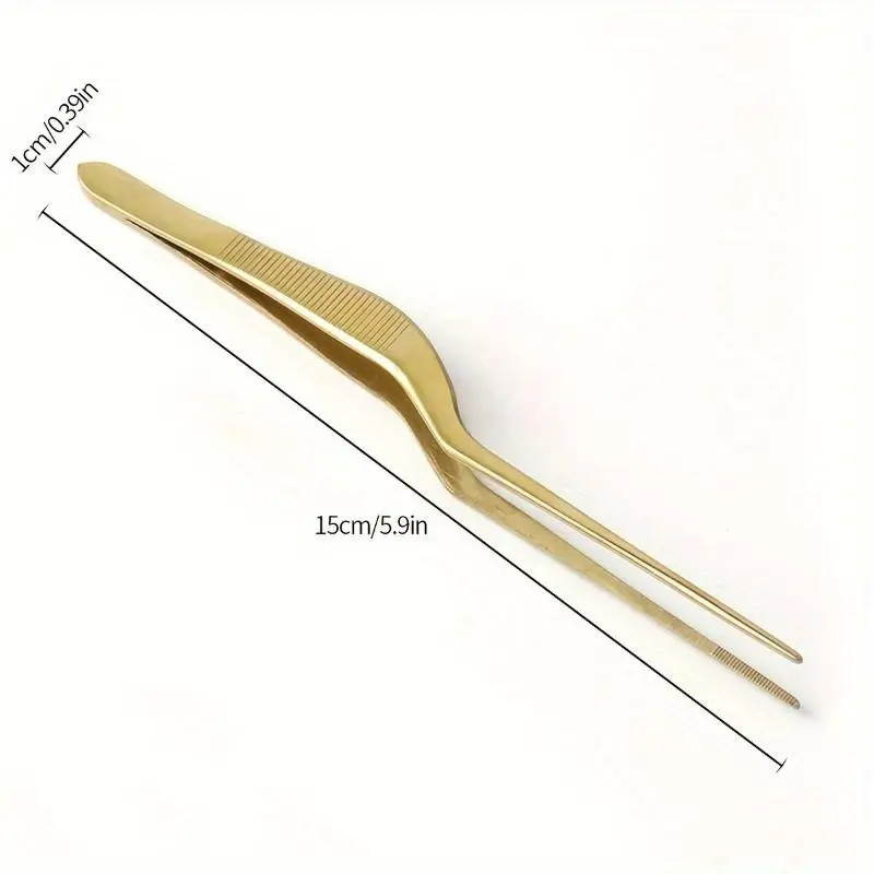 Titanium Molecular Cooking Special Elbow Tweezers, Cold Dish Shaping Tweezers, Kitchen And Restaurant Pastry Decoration Tools