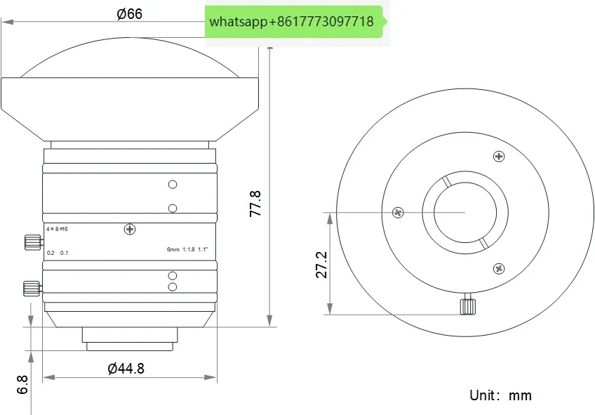 MVL-KF0618M-12MPE Fixed Focus 6mm 1.1 inch 12 million Pixel FA Industrial Lens