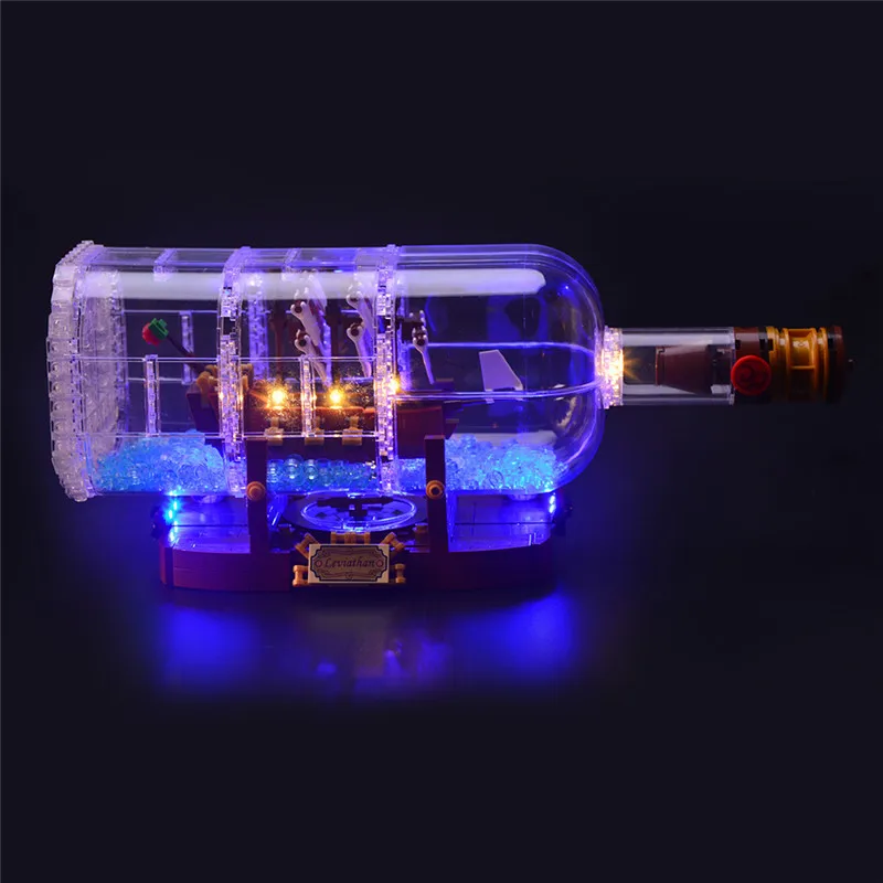 LED Kit For Lego 21313 Ship in a Bottler Building Blocks Accessories Toy Lamp(Only Lighting ,Without Blocks Model)