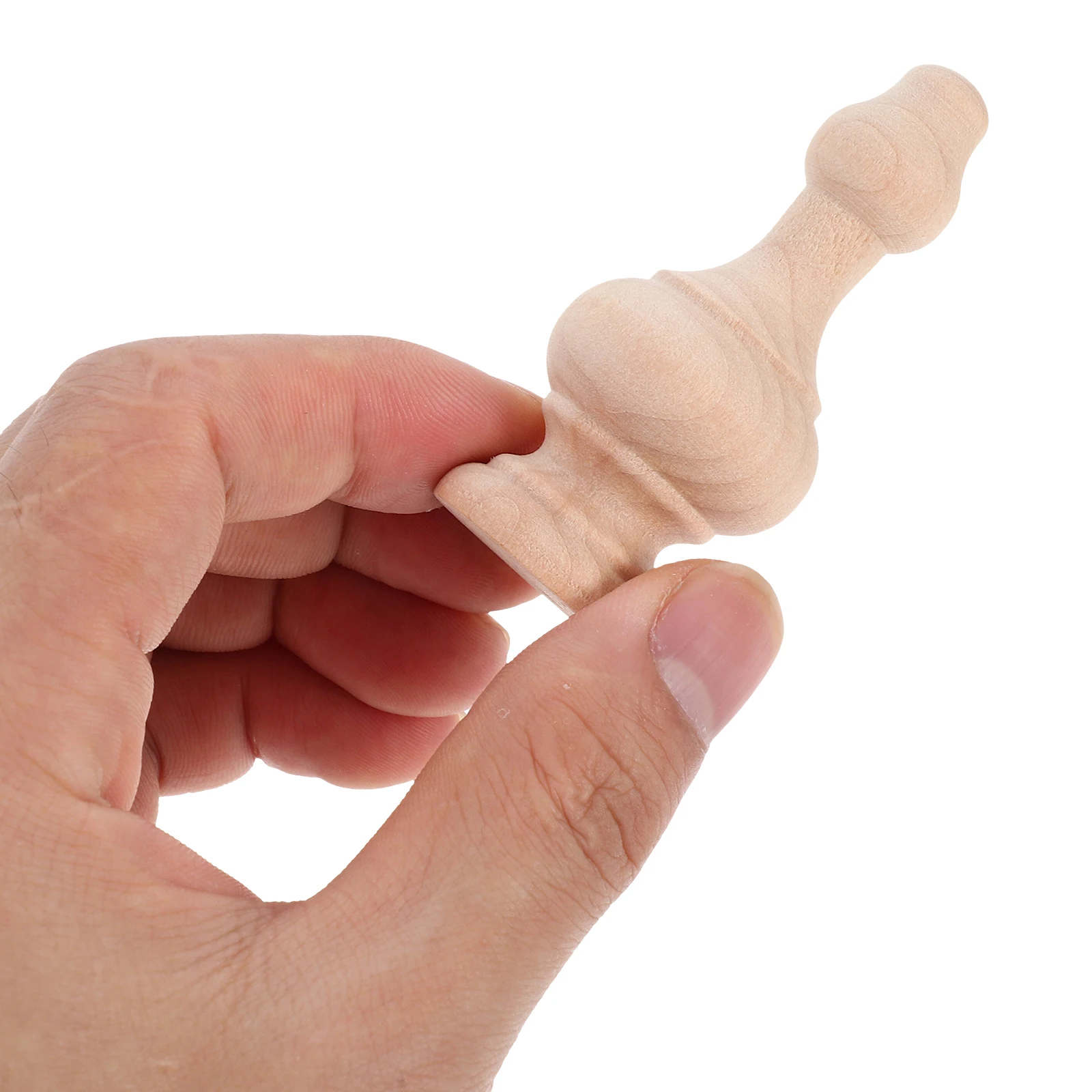 4Pcs Small Arch Bridge Wooden Balusters Intricate Design Decorative Columns for Entry Table Decor Living Room Furniture Sets