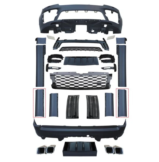 

Car Accessories Bodykit Facelift for Range Rover Vogue Upgrade to 2018-2020 SVO Body kit Front Bumper Full bumper for SVO