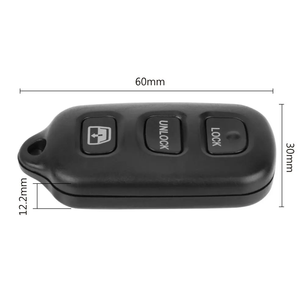 2/3 Buttons Remote Keyless Key Case Car Key Shell For Toyota 1999-2009 4runner / 2001-2008 Sequoia 4Runner Camry Corolla Prius R