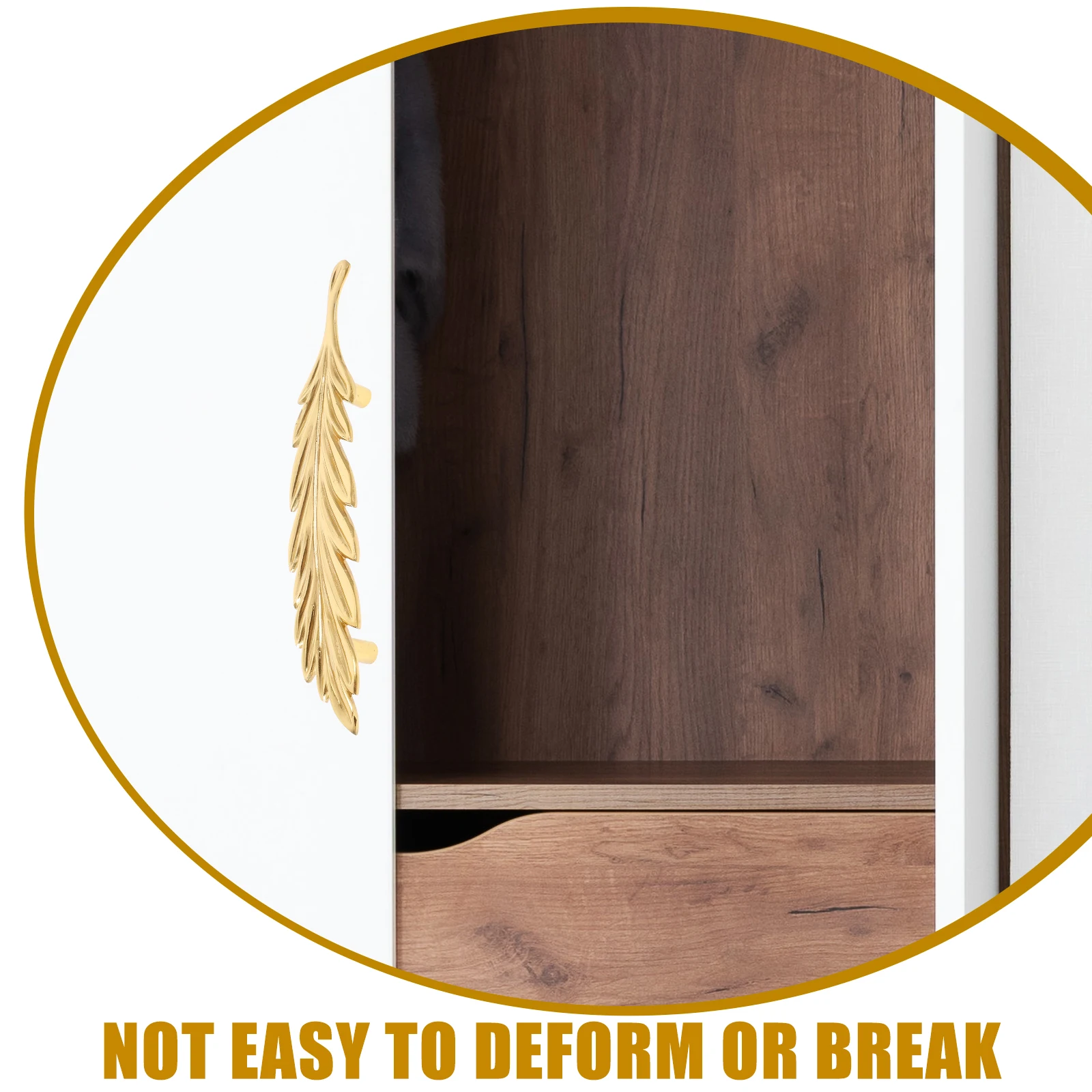 

Brass Cabinet Knobs Leaf Shape Door Pull for Drawers Dresser Wardrobe Decorative Handles Leaf Shaped Dresser Knobs