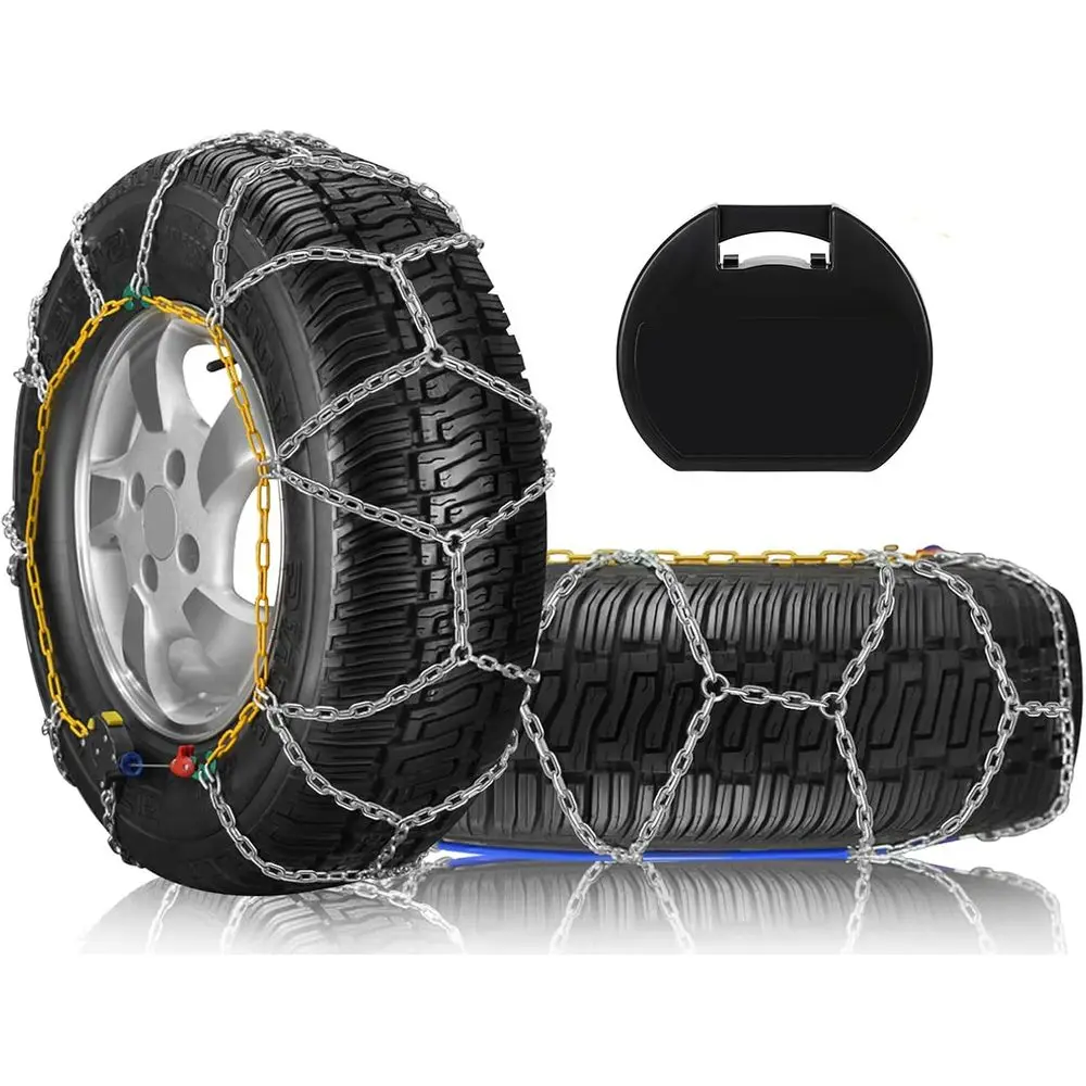 

HKN160 Snow Chains Quick Easy Installation,Tire Traction Chain For Car Pickup Trucks SUV,Adjustable Universal Emergency Thickeni