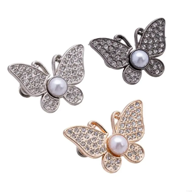 

3PCS Butterfly Waist Tightening Clip Jeans Tightener Nonsewing Waist Fitness Pin Y1QD