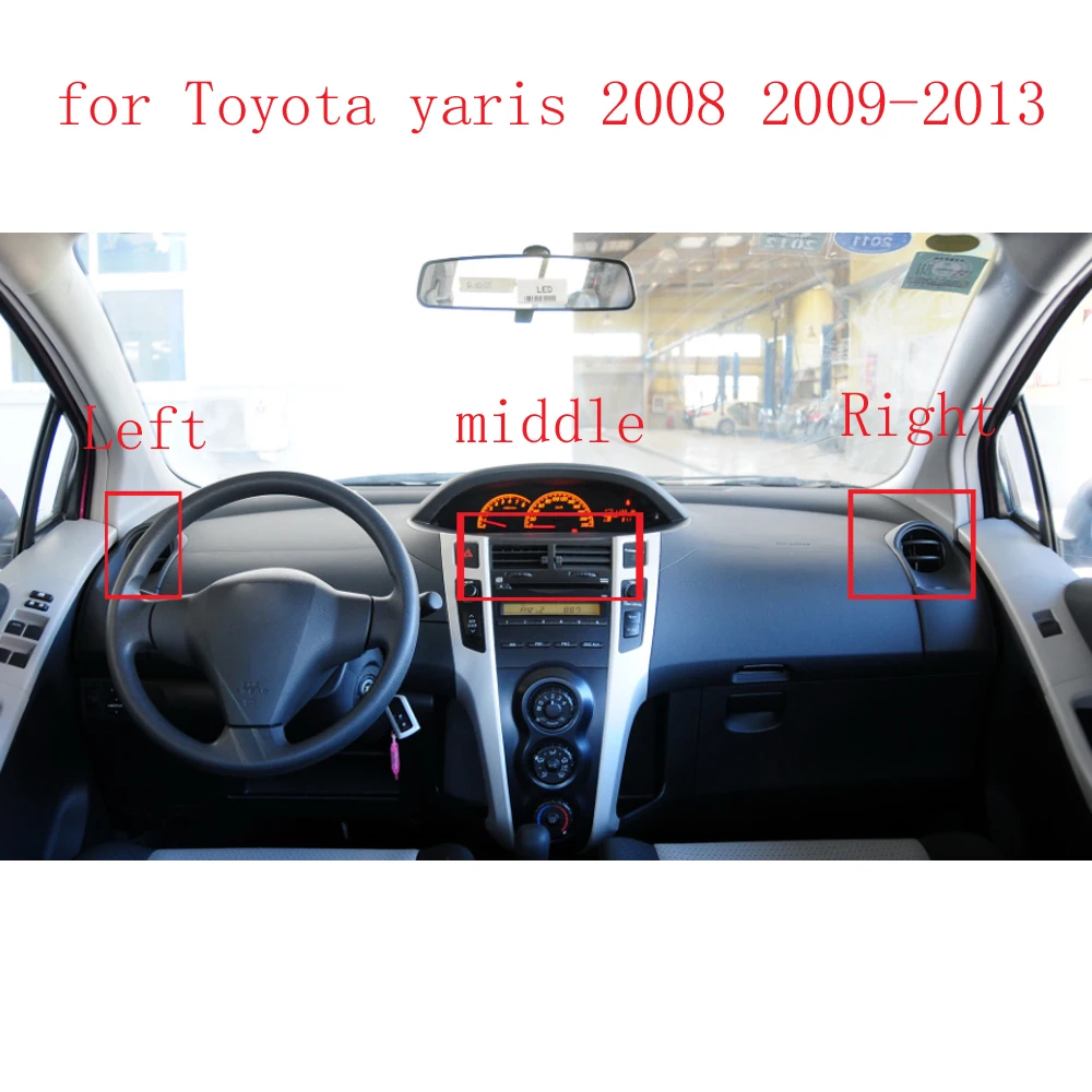 

WQLSK 556700D050 Center Dash A/C Outlet Air Vent Panel Air Outlet Cover Dashboard Instrument for Toyota yaris 2008 2009-2013