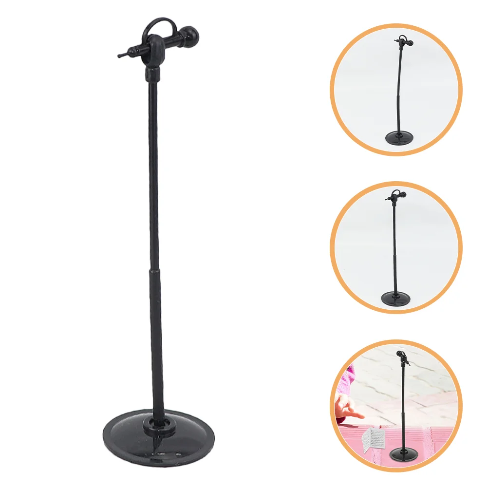 

5 Pcs Mini Microphone Portable Miniature Stand Musical Instruments Number Audio Toys Plastic