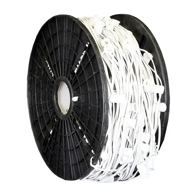 1000ft Christmas SPT1 C9 Stringer Light 800pcs Sockets 15inch Space Lighting Spool C9 Light