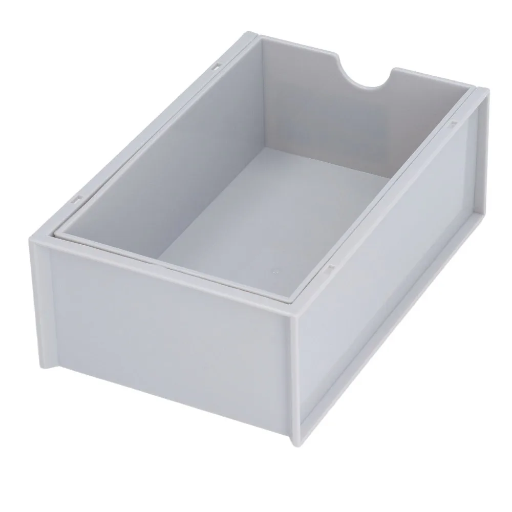 PP Plastic Stackable Storage Box Multi Color Pull Out Drawer Desktop Storage Container Rectangle Shape Stackable Structure