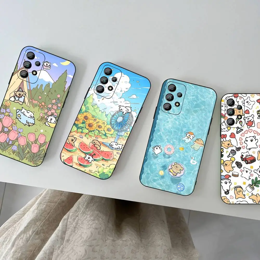 Милый чехол для телефона L-Line P-Puppys для Samsung A 52 53 21 32 13 12 71 31 51 40 72 73 70 22 42 50 30 20 21 Shell