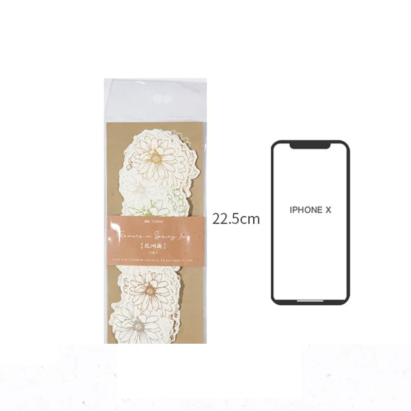 Flower Stream Handmade Scrapbook, Spring Xun Material Book, Lace Series, Writing Board, Handbook Collage, 36 Folhas, 87x225mm