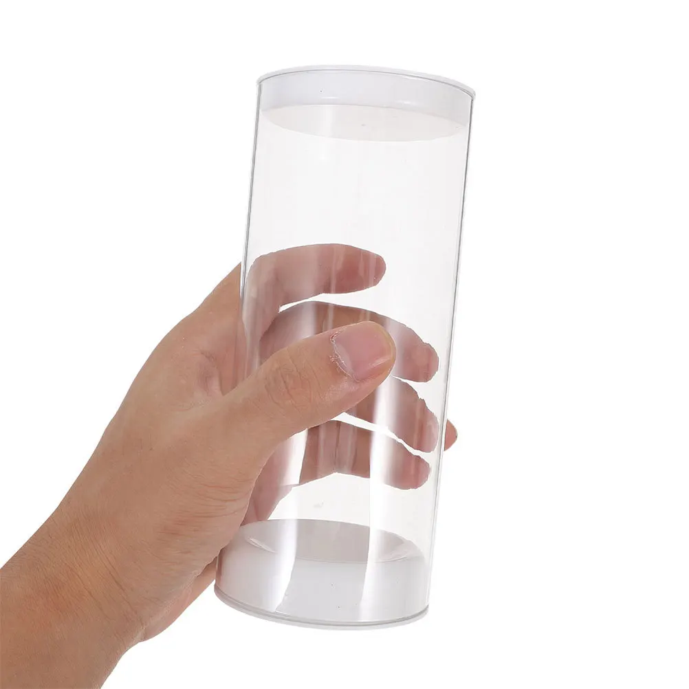 

2pcs Portable Badminton Shuttlecocks Storage Tube Clear Plastic Container For Sports Outdoor Lightweight Shuttlecock Holder