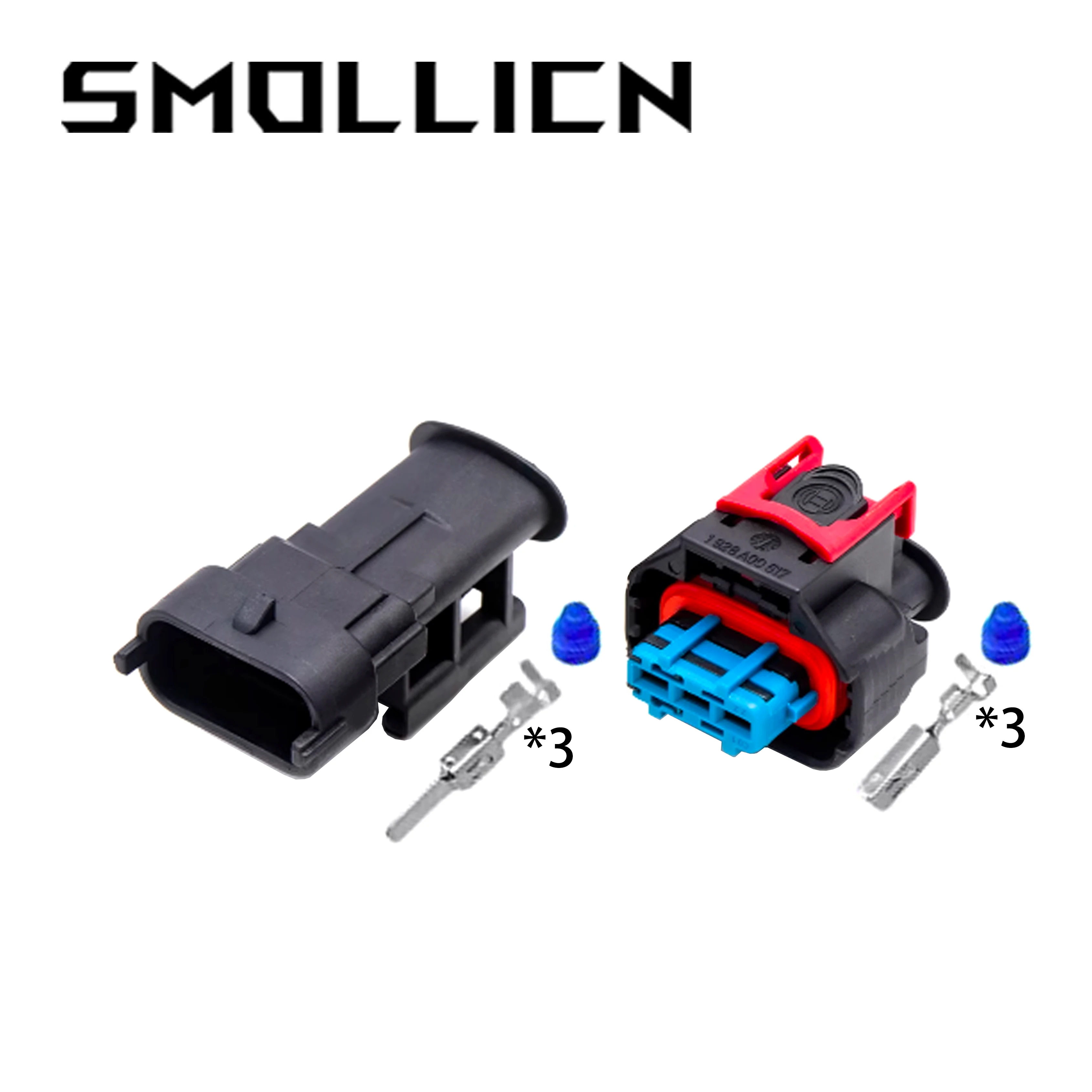 1/5/10/20/50 Sets 3 Pin 2.8 Series 1928405523 1928A00517 MAP Auto Sensor Plug Diesel Injection Pump Connector Waterproof Socket