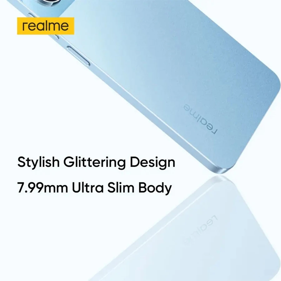 شاشة Realme Note 50 6.74 بوصة 90 هرتز IP54 مقاومة للغبار والماء 3 فتحة للبطاقات بطارية 5000 مللي أمبير في الساعة كاميرا 13 ميجابكسل 7.99 ملم رفيعة للغاية