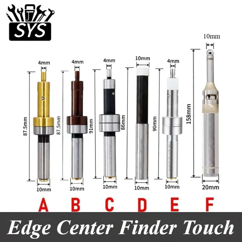 Titanium Non-magnetic Mechanical Edge Finder Center Finder Touch Point Sensor for CNC Milling Lathe Machine Measurement Tools