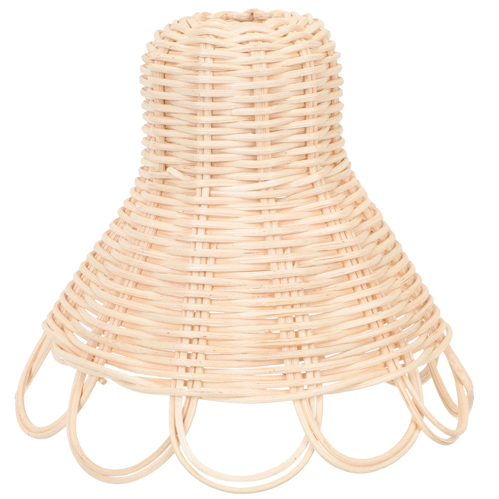 

Rattan Lampshade Woven Cover for Ceiling Lamp Bohemian Decor Rustic Light Shades Softening Eyes Hotel Wedding Party Modern