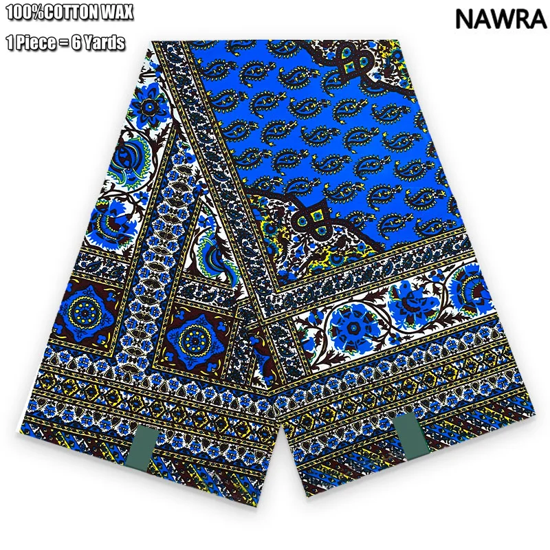 2025 Hot Sale Guaranteed Veritable 100%Cotton African Real Wax Print Fabric Soft Comfortable Ghana Style Pagne Ankara Wax Fabric