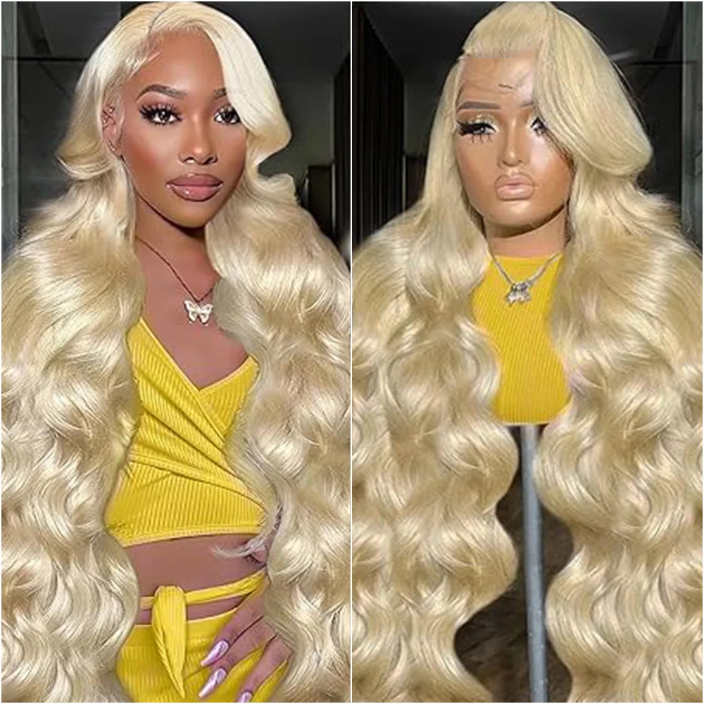 

Blonde Body Wave Lace Front Wig HD Transparent Lace 13x4 13x6 Human Hair Wigs 613 Pre Plucked Full Frontal Wigs for Black Women