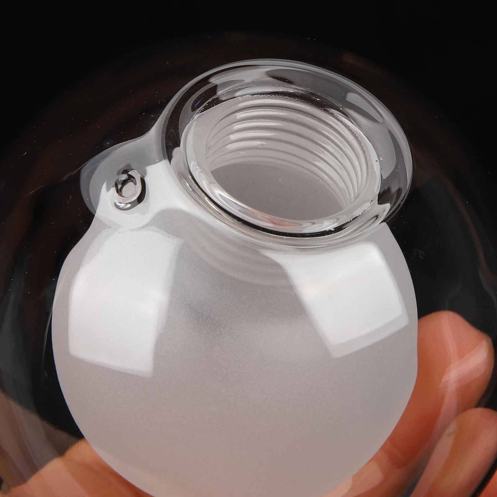 غطاء مصباح زجاجي أنيق، غطاء خفيف متين، تصميم إبداعي لمصابيح السقف المعلقة، عاكس الضوء الزجاجي للجو الدافئ