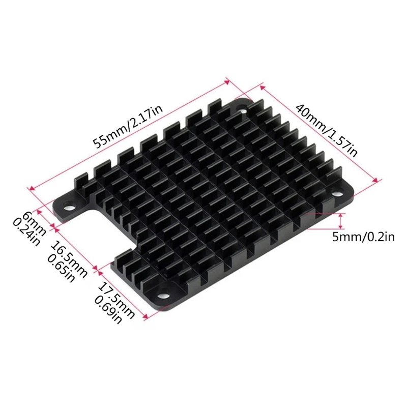 Y1UB Dedicate Aluminum Heatsink for Compute Module 4 Matching with the CM4 on Size And Mounting Holes