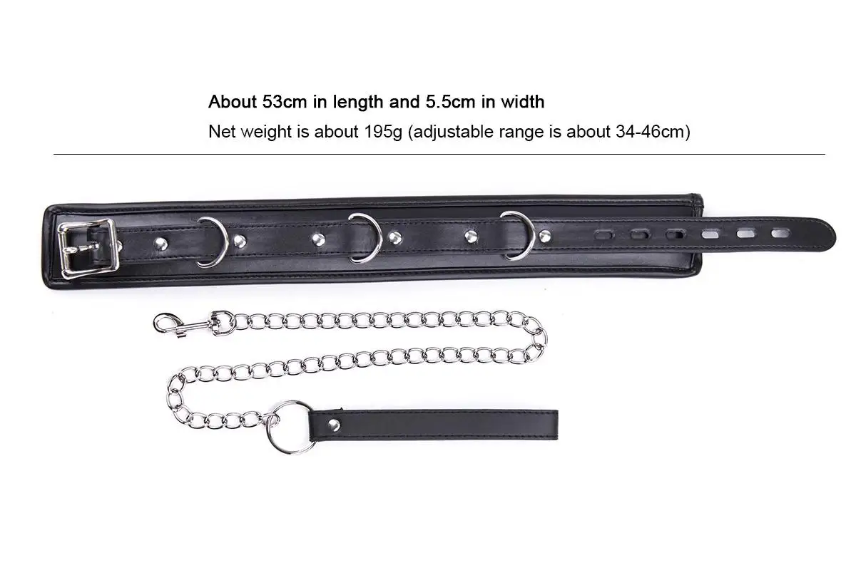 Bdsm 속박 칼라 가죽과 철 체인 노예 금속 구멍 여성 링크 커플 칼라 구속 장난감 섹스 섹스