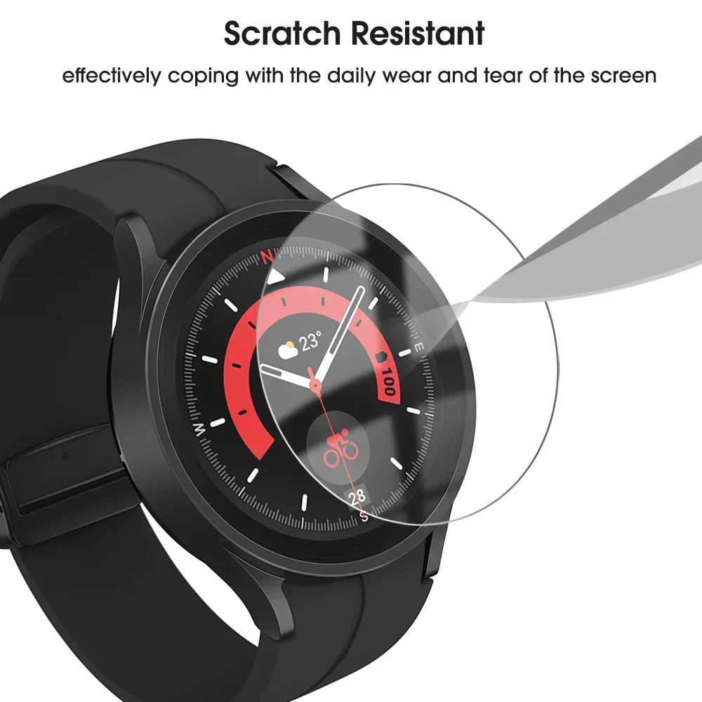 Tempered Glass for Samsung Galaxy Watch 4 5 40mm 44mm Screen Protector for Watch 4 Classic 42mm 46mm Smartwatch Protective Film