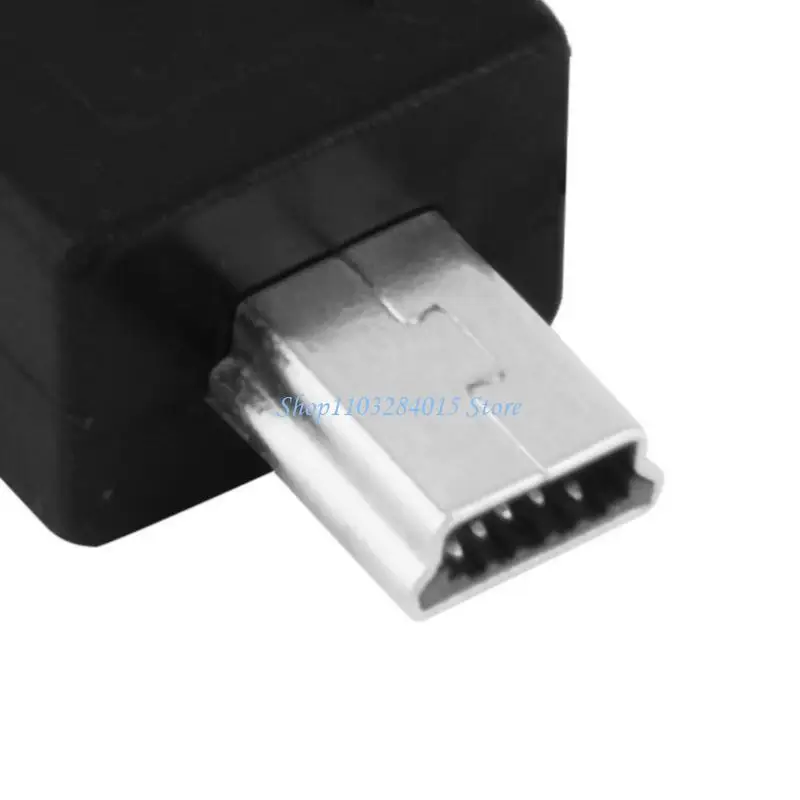 R6FF 90 graus esquerdo e reto angular Mini USB 5pin Male para feminino adaptador extensão feminina