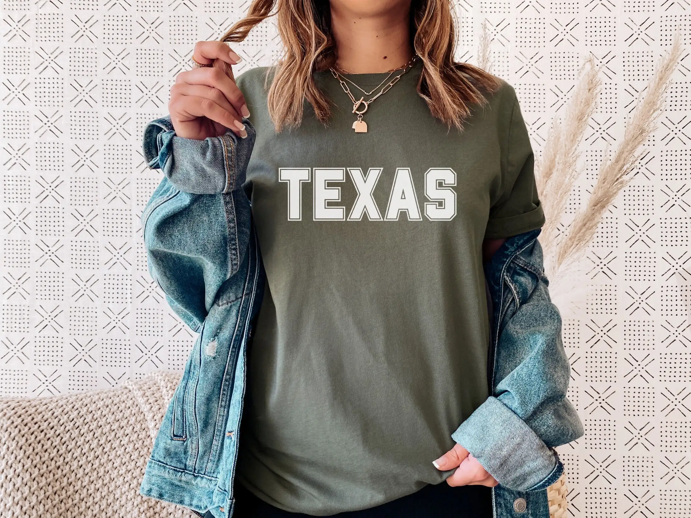 Texas T Shirt Cotton Moving Text Apparel City