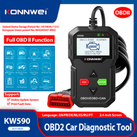 New KONNWEI KW590 Car OBD2 Scanner Auto Lookup Read Clear Fault Code Reader Check Engine Light OBDII Diagnostic Tool EOBD CAN 