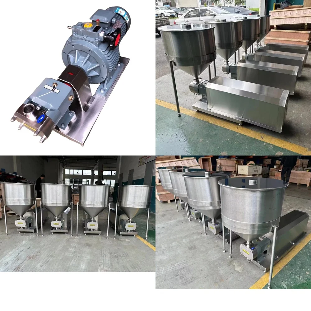 

4KW Jam Sauce Pump for Stainless Steel 304 316L Food Grade High Viscosity Sanitary Vertical Rotor Lobe Pump for Industrial