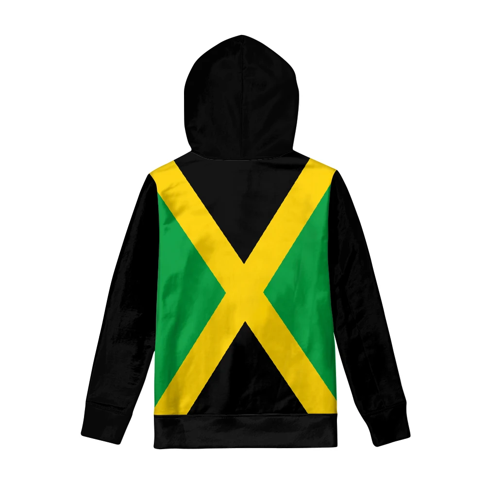 Jamaica Zipper Hoodie Diy Custom Made Name Number Sweatshirt Nation Flag Jm Jamaican Country College Print Photo Logo Clothes