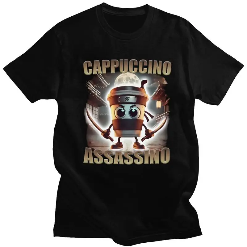 

Funny Italian Brainrot T Shirts Men Short Sleeve T-shirts Streetwear Casual Graphic Tee Tops Pure Cotton Loose Oversized Clothes