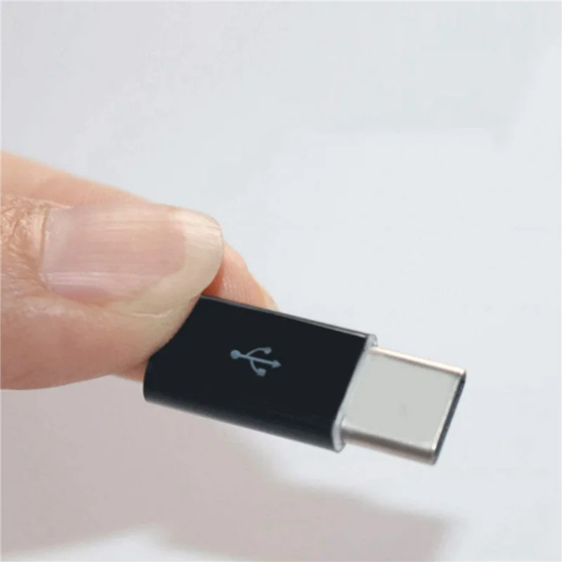 A14M 20X Micro-USB naar USB C-adapter, Mini naar Typec-oplaadadapter, USB Type C-adapterconversieconnector met weerstand