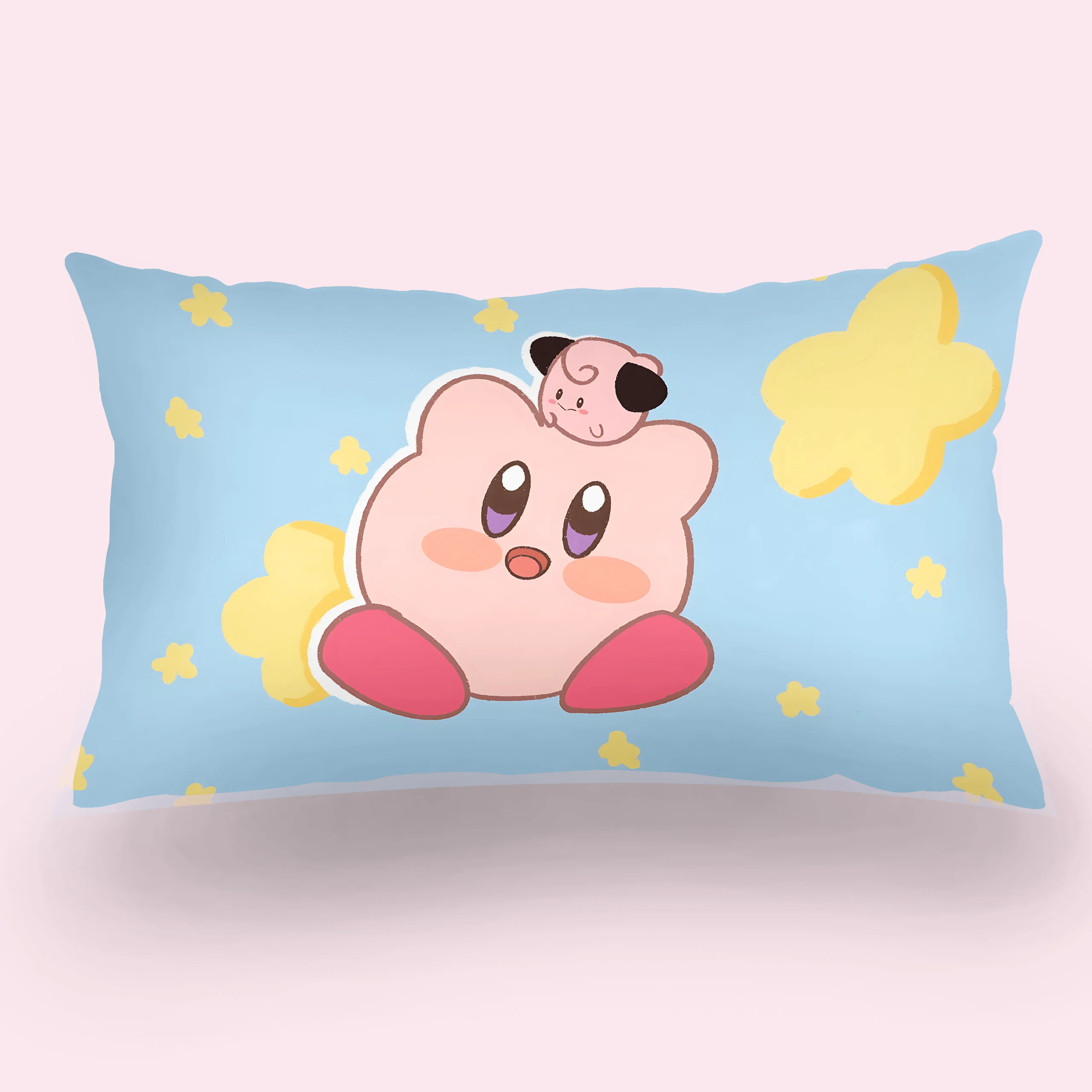 Fotografia 5: Hot Lovely  K-Kirbies Double-sided Printing Rectangle Pillow Case Bedside Pillowcase Sofa Cushion Cover Room Home Decoration