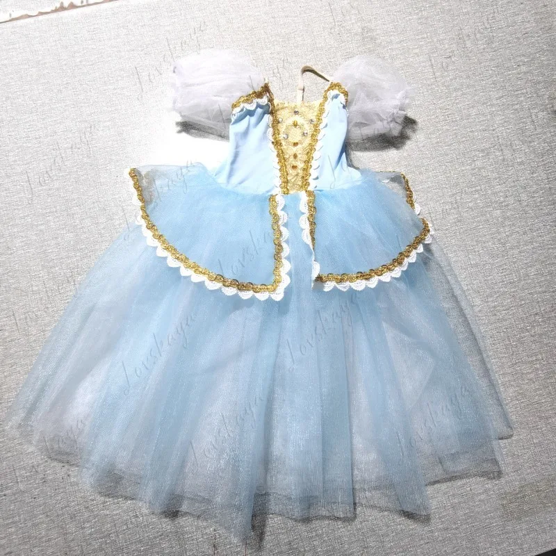 Strój do tańca dla dzieci, kostium Jezioro Łabędzie, tutu dla dorosłych, sukienka na ramiączkach, mały łabędź