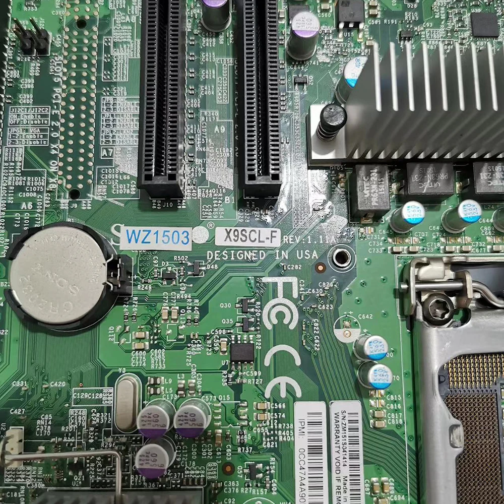 

DDR3 SATA 2.0 PCI-E 3.0 LGA1155 Xeon E3-1200 V1 V2 Series X9SCL-F Perfect Test