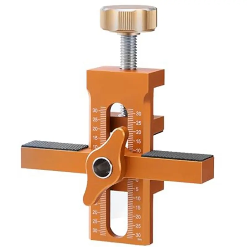 【KITS】Installation Jig For Cabinet Doors With 6Mm, 8 Mm, 10Mm Latch Drilling Bits, Multifunctional Aluminum Alloy Woodworking To