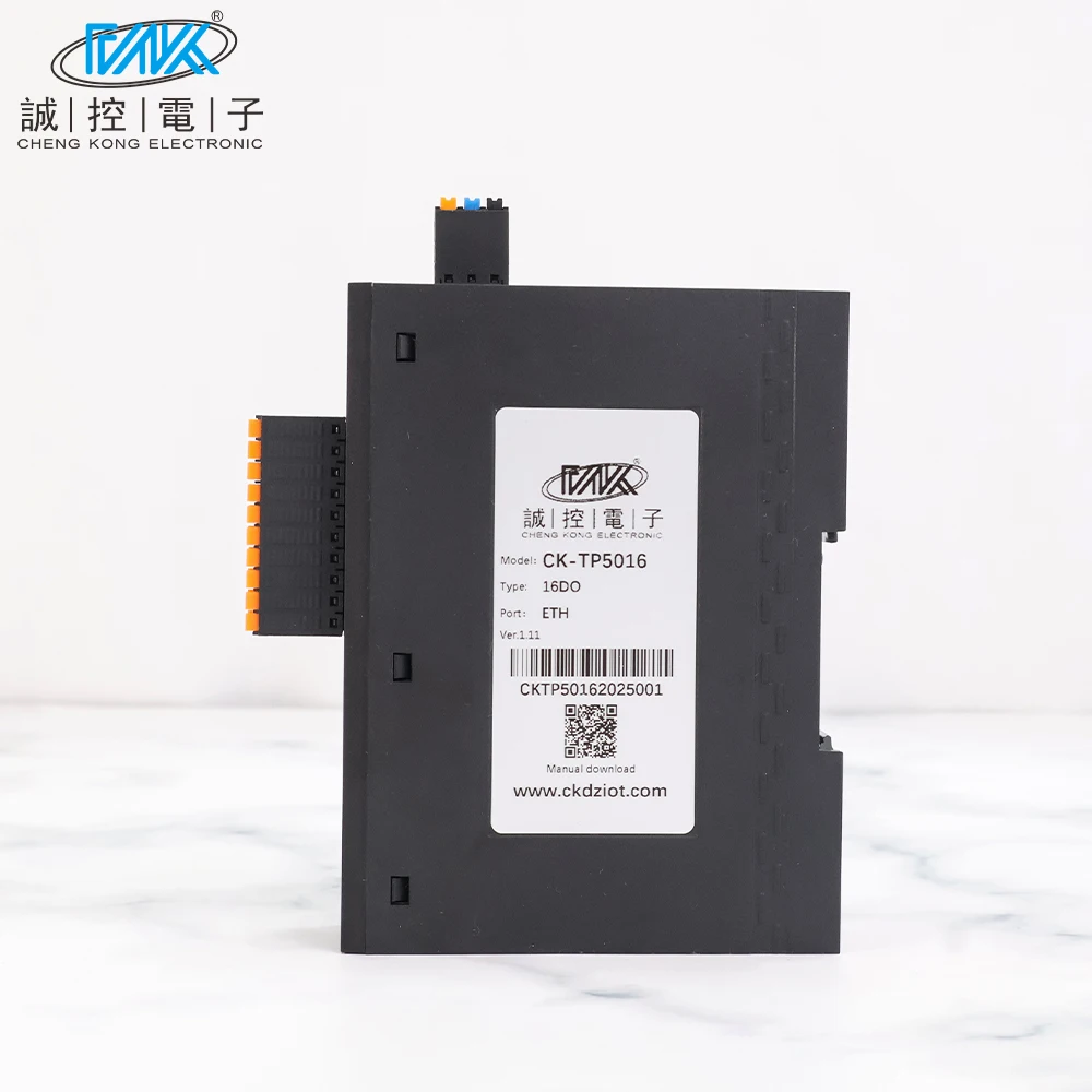 CK-TP5016 16-Channel Modbus Tcp Remote Ethernet Switch Digital Output Communication Expansion Module for PLC Input Output (IO)