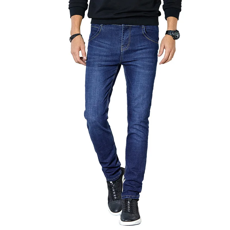 

2024 Men's Denim Business Pants Straight Fit Spring Men's Casual Pants Korean Version Youth Men's Pants Wholesale