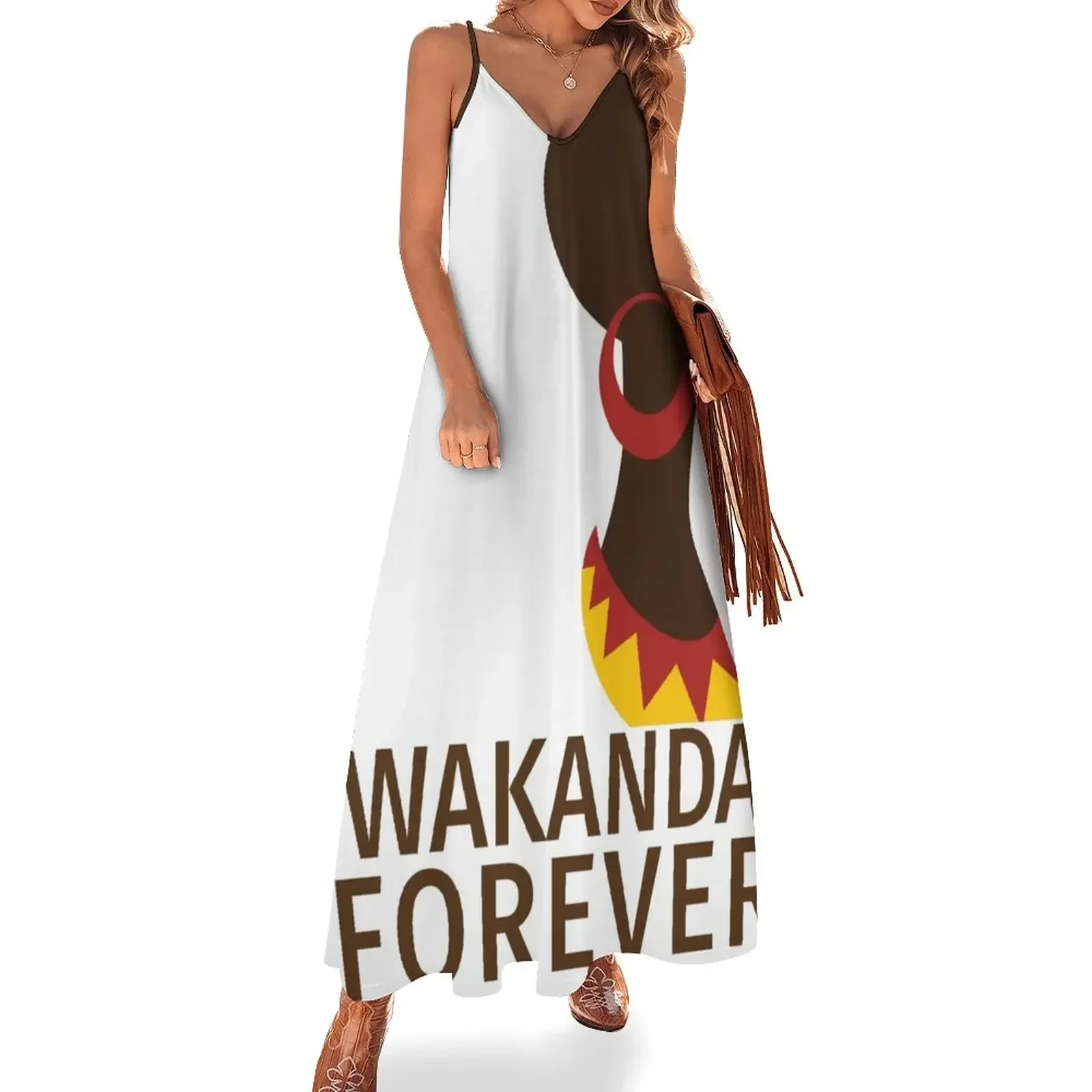 

Wakanda Forever Sleeveless Dress cocktail dresses elegant chic wedding evening dresses Dress