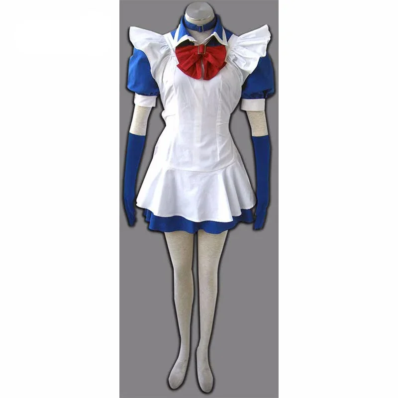 حار بيع تأثيري قوة ألف أنيمي Ryomou Shimei خادمة زي ل 2017 هالوين زي تخصيص #2