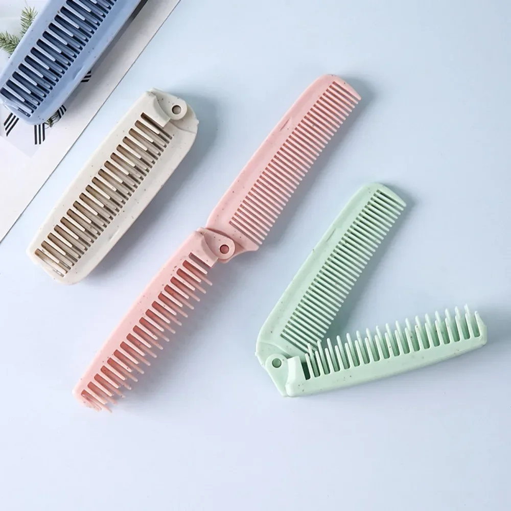 

1Pc Portable Travel Hair Comb Detangling Hair Brush Foldable Comb Brushes Massage Comb Anti-Static Hair Styling Tools