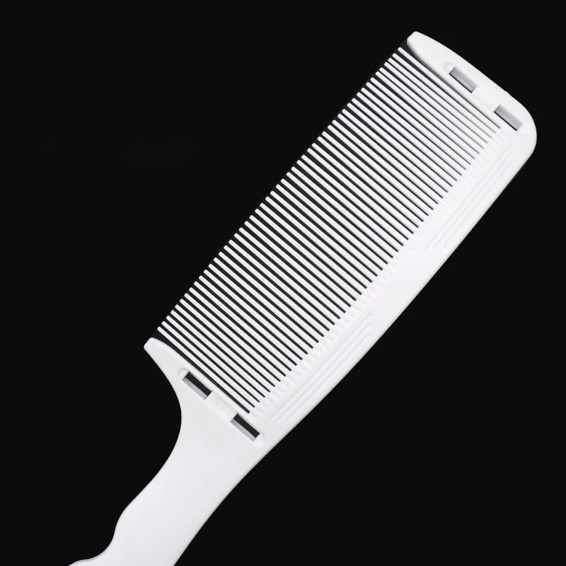 1-teiliger neuer professioneller Friseur-Haarschneidekamm mit gebogener Positionierung, hitzebeständiger Flachkamm, speziell für Echthaarperücken