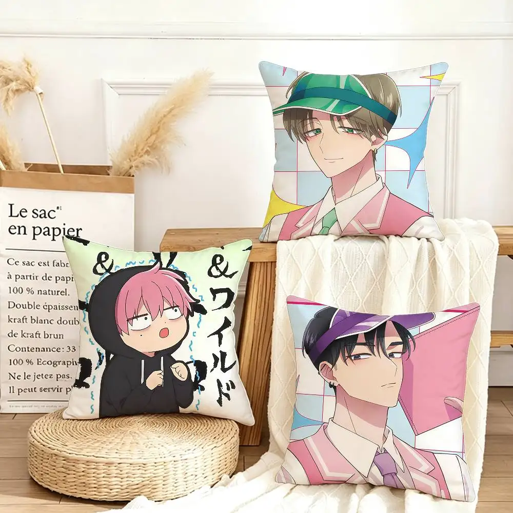 

T-Tamon Kun Anime Various Sizes Square Pillow Case For Car Home Bedchamber Decor